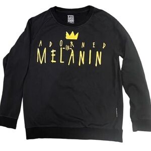 Black By Popular Demand Unisex Crewneck Lightweight Sweater with Yellow Graphic
